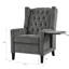 Fauteuil inclinable manuel à oreilles. Avec table d'appoint pliable, ports de charge USB, chaises inclinables modernes et confortables pour le salon, la chambre à coucher, le dortoir, le bureau-423932759