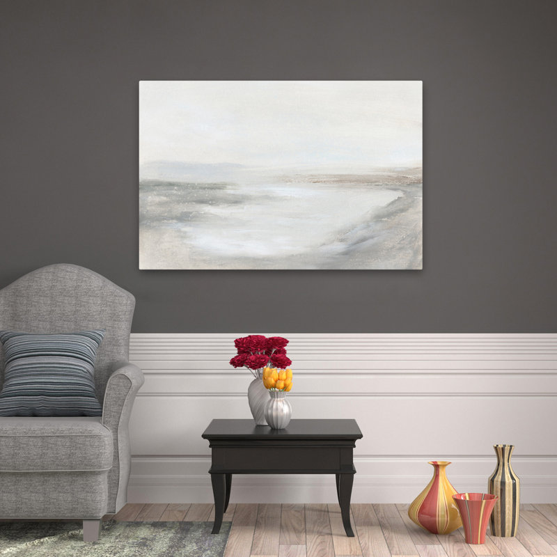 Havre - paysages minimalistes, art blanc neutre, H 32 po x l 48 po