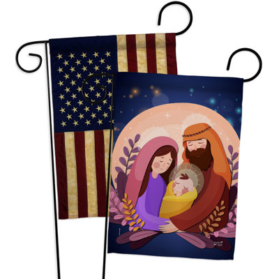 Double Sided 18.5'' H x 13'' W Polyester Garden Flag