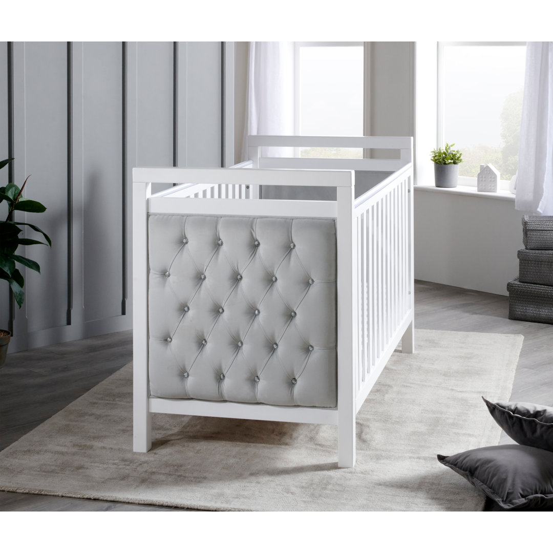 Babymore Velvet Deluxe Cot Bed