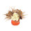 Hydrangea And Pampas Fall Arrangement In Glass Pumpkin