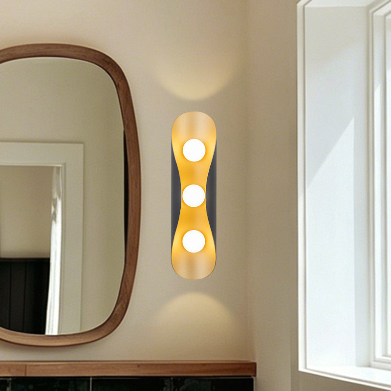 Robbie 18-in Black Dimmable LED Vanity Light, 18-in