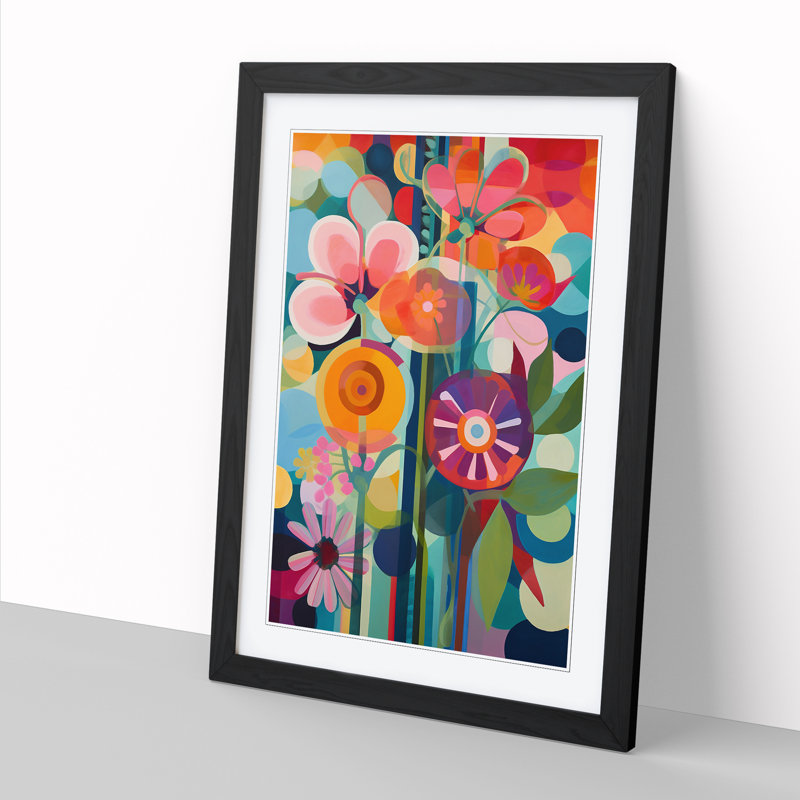 FRM-V0523-960X Flowers Orphism Vol.2 - Picture Frame Print