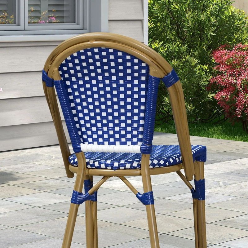 Chaise d'extérieur Ailyah, Bleu