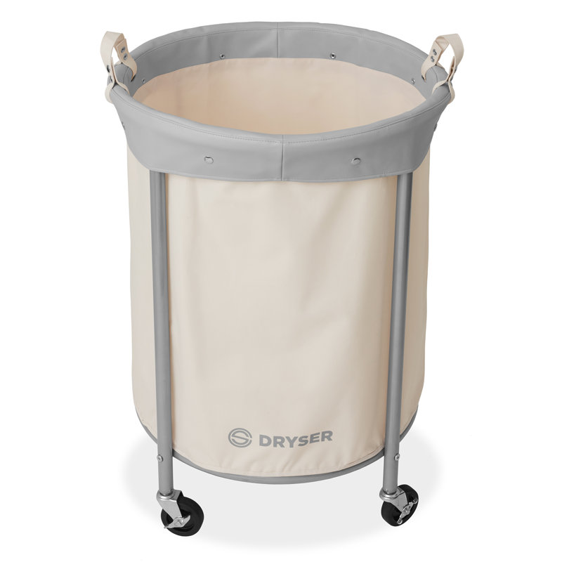 Canvas Laundry Hamper, White