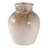 Modern Rustic Terracotta Tall Flower Vase With Speckled Finish - Elevated Home Decor Accent Vases For Table - Ivory/Brown-1856079092