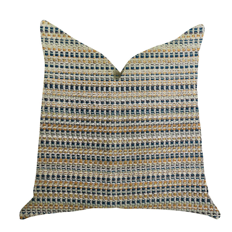 Oreiller de luxe en tresse Peyton, 12 po x 25 po, Coussin lombaire