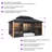 PURPLE LEAF 16 Ft. W x 12 Ft. D Aluminum Gazebo Outdoor Screen House Aluminum Solarium Backyard Sun Room
