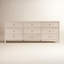 Celine 84 in. W Rectangular Wood 9 Drawer Dresser, Antique Taupe-588305173