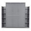 Grand lit escamotable mural avec tablettes et lumières DEL, gris (OLD SKU: LP000695AAE)-1829635731