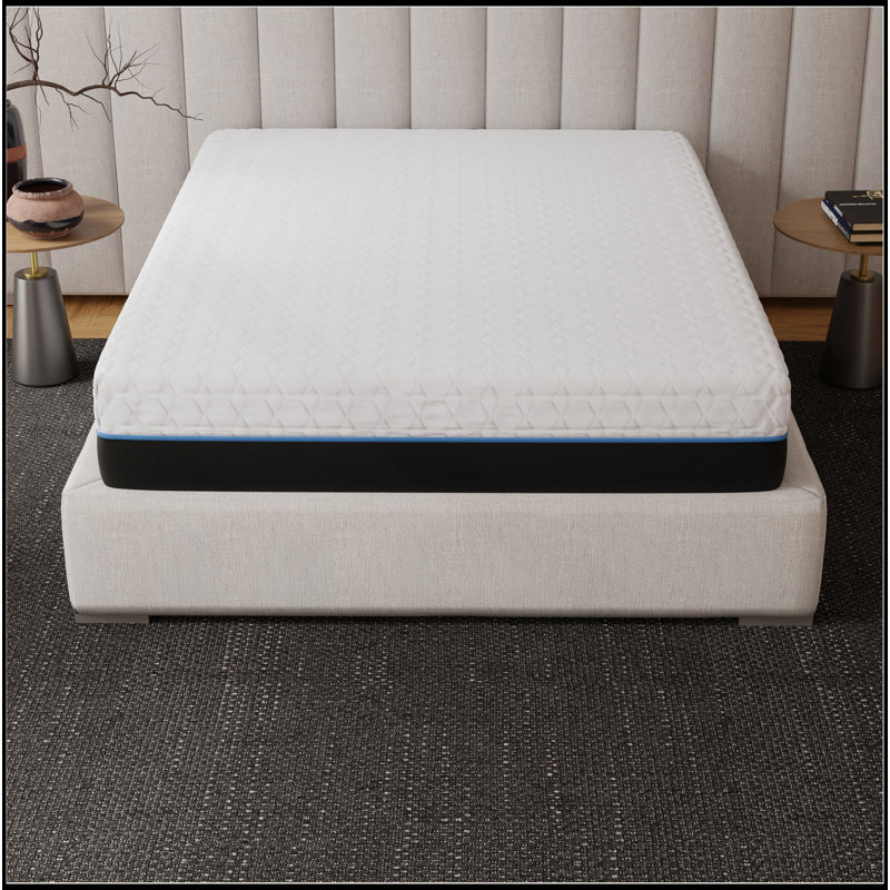 Matelas en mousse viscoélastique infusée 12 po, Très grand simple
