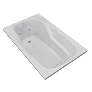 Anguilla 59'' x 31.75'' Drop-In Acrylic Bathtub