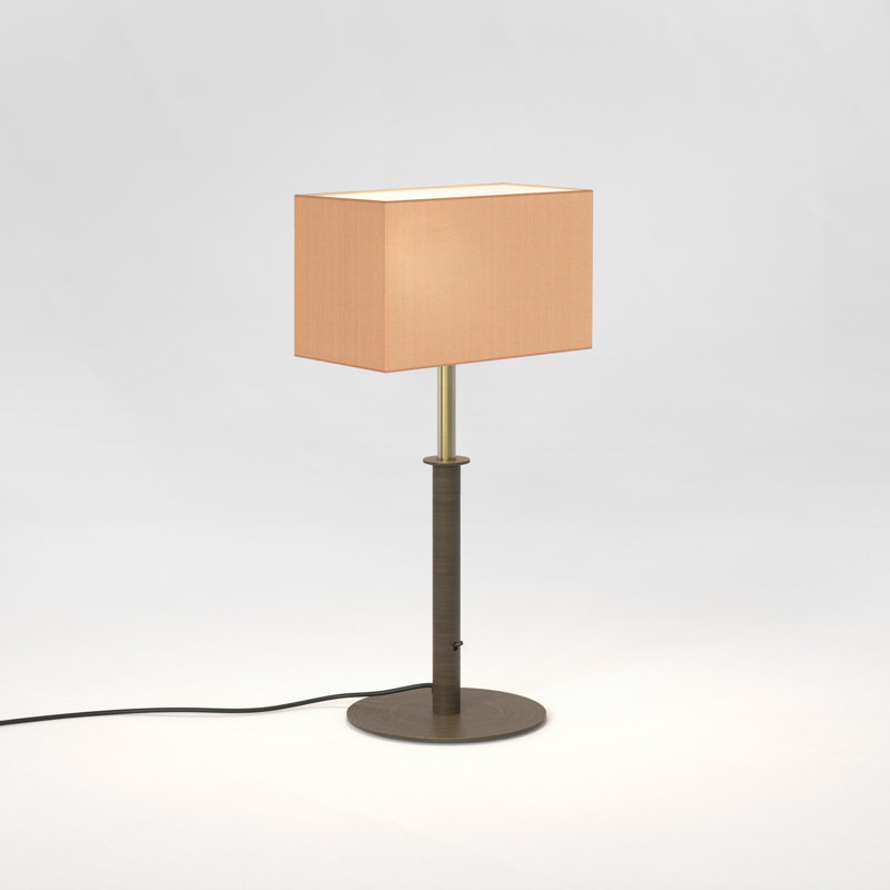 Club Table Lamp, Oyster, Silk