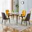Ensemble de salle à manger 5 pièces 50 "avec chaises rembourrées Contemporary-92611034-92611037