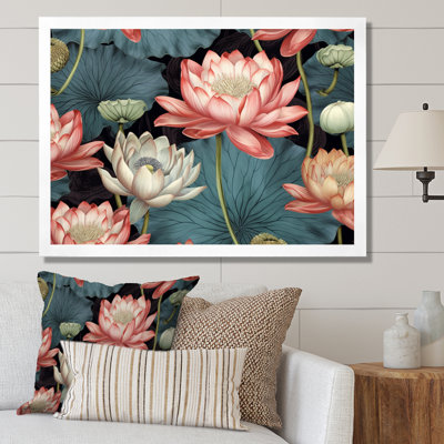 Multicolor Lotus Reflections I, reproduction d'art sur toile