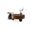 Ensemble de tables basses gigognes noyer et verre-129189487