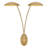 Glenn Steel Armed Sconce-108510869