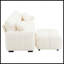 Canapé modulaire en L en forme de L avec siège très grand, conception à tirette, repose-pieds mobile, mousse haute densité et structure en métal et en bois robuste-555236109