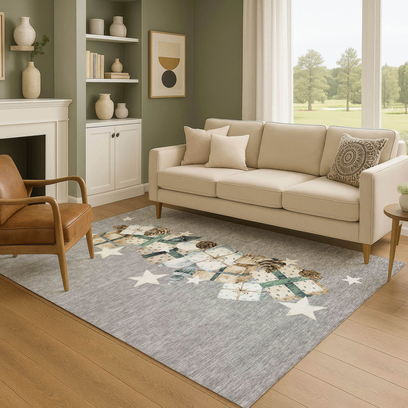 Tapis de vacances de qualité supérieure lavable à la machine Castillon AMF1825, Rectangle 2 pi 6 po x 3 pi 10 po