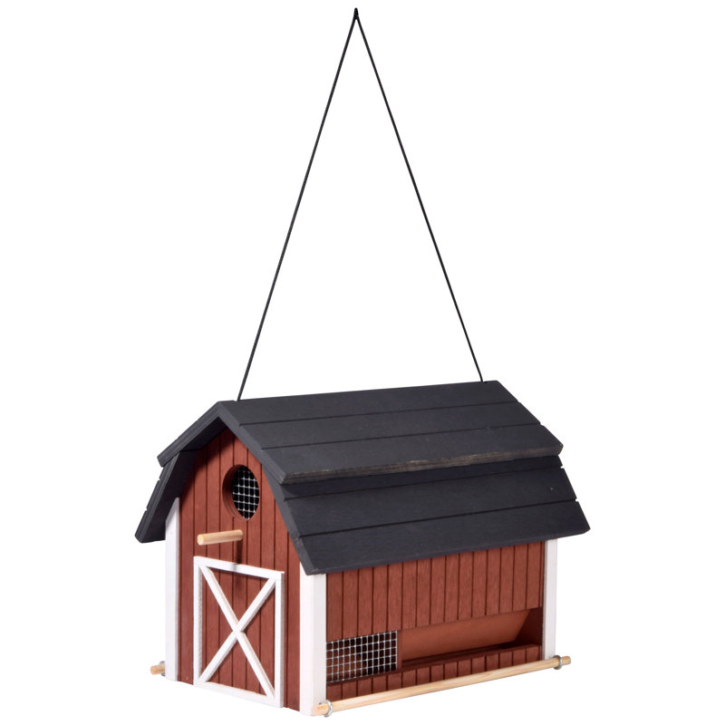 Wood Hanging Feeding Station