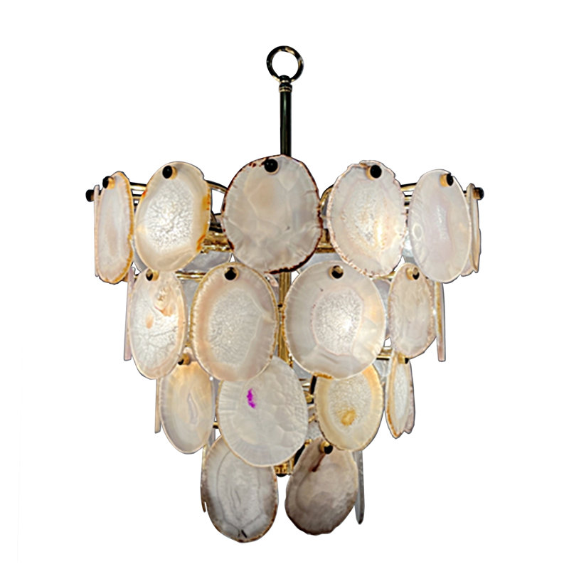 Lustre à niveaux or 11 lumières Agate