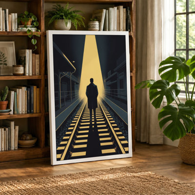 Solitary Path Industrial - Wrapped Canvas