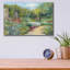 «Garden Bench» par Carol Rowan, art mural en verre acrylique-1430082954