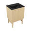 Meuble-lavabo autoportant 24 po Bosse en chêne naturel avec comptoir noir Bosse-105940852-105940853-121676151