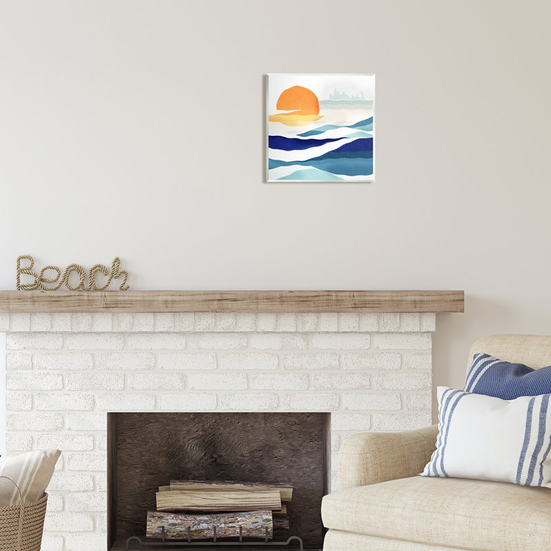 Abstrait soleil et vagues par Ziwei Li