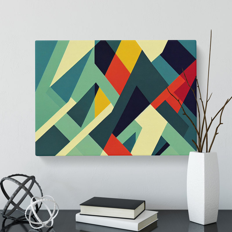 XXX-H1022-WF-8686X Suprematism Art Modern Vol.3 Abstract - Wrapped Canvas Print, 35cm H x 50cm W x 3cm D
