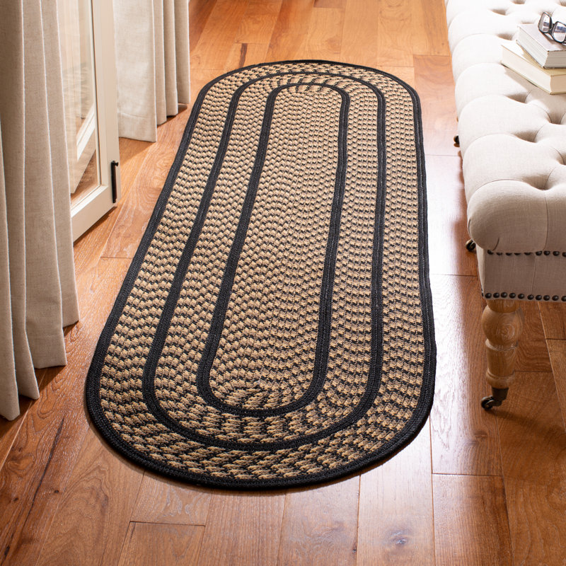 Tapis performance géométrique tissé à la main Georgina, Ovale 2 pi 3 po x 8 pi