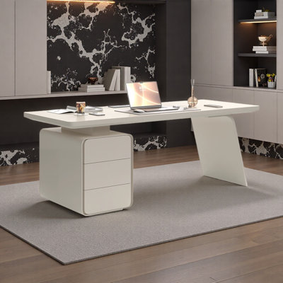 Bureau moderne minimaliste avec tiroir à peinture mat