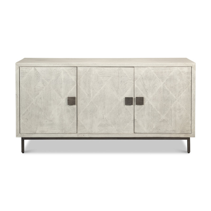Buffet en bois massif de manguier de 70 po de largeur Bricka