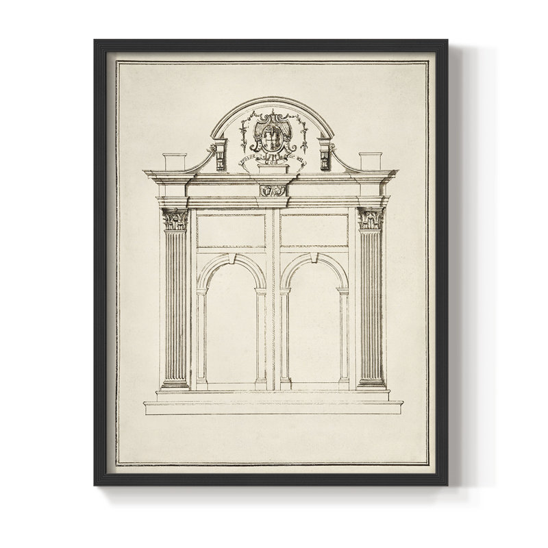 Entrance Framed Print - Solid Wood, 11" H x 9" W, Black