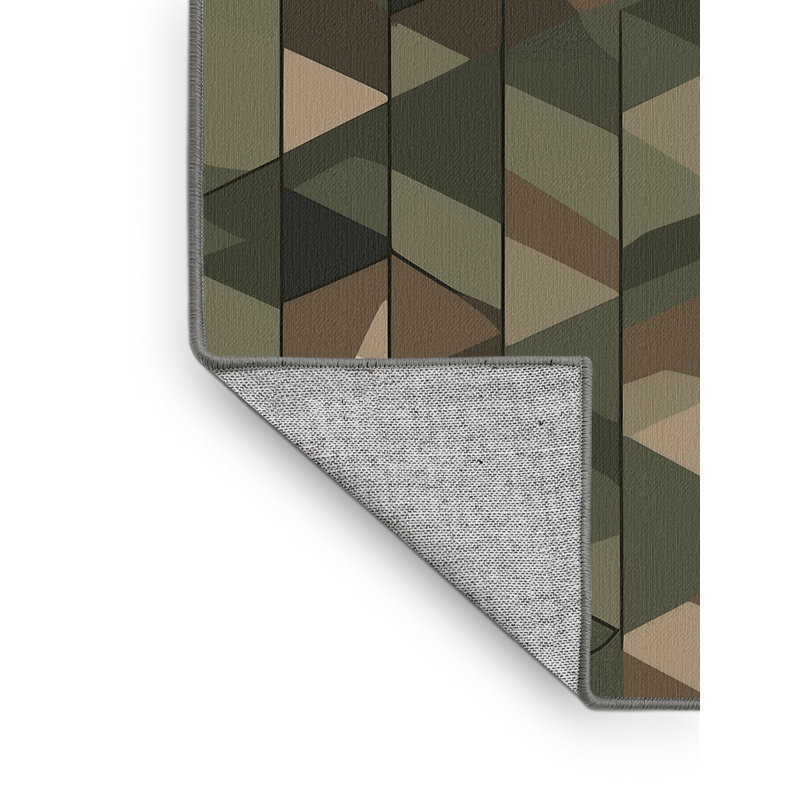 Ops Grid Rug, Square 4'