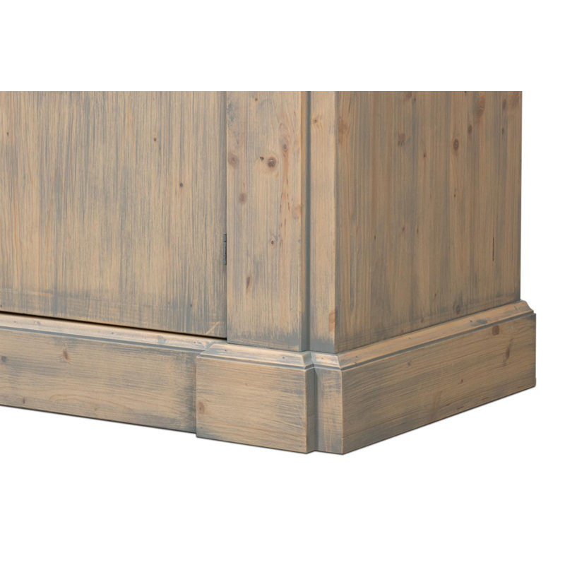 Crested 96'' W Solid Wood Sideboard, Carmine Legno Tranparent