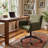 Jabali Extra Wide Boucle Upholstered Office Chair Swivel Desk Chair with Metal Frame-112473112
