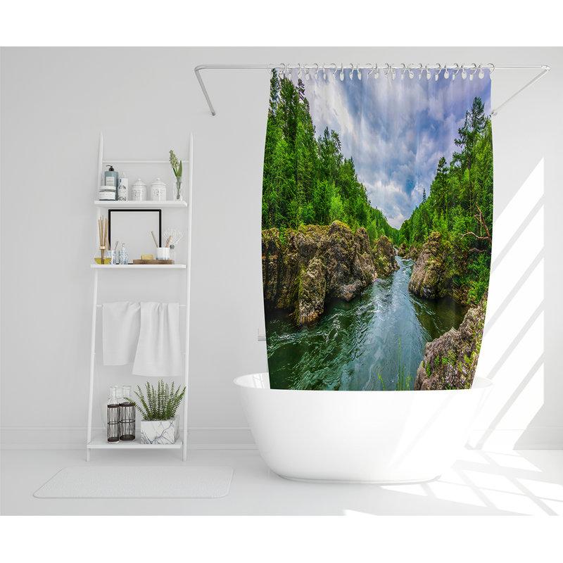 Ellaura 13 Piece Polyester Shower Curtain Set