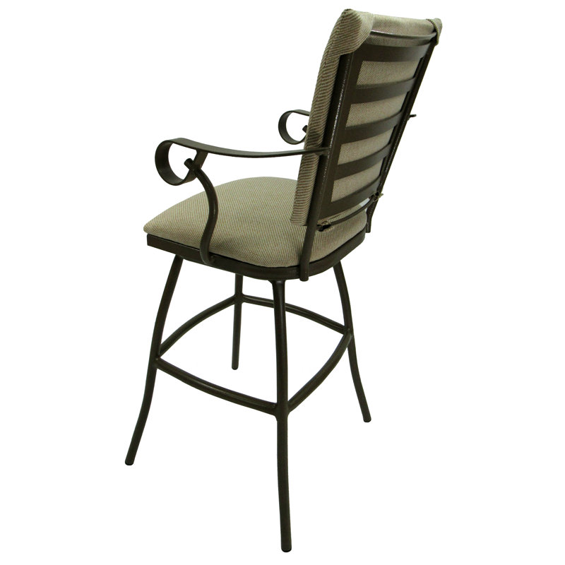 Tabouret de bar 35 po avec coussin Fairbourne, Sable