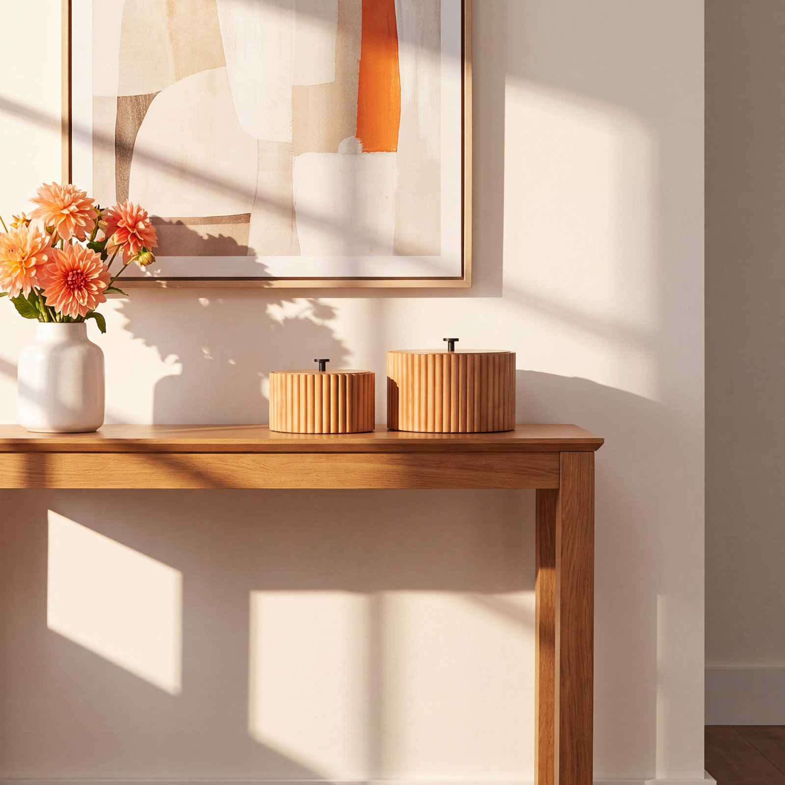 Adan Wooden Slatted Box Set