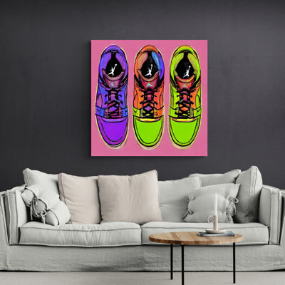 «Air Jordan 7» par Stephen Chambers, impression sur toile tendue