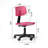 Kids Task Chair with Adjustable Height and Breathable Plastic Seat and Backrest for Home Study or Playroom