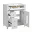 Meuble-lavabo autoportant avec tablette réglable et tiroirs-2105701764