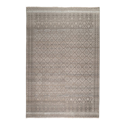 Burrton Hand Knotted Geometric Indoor Rug