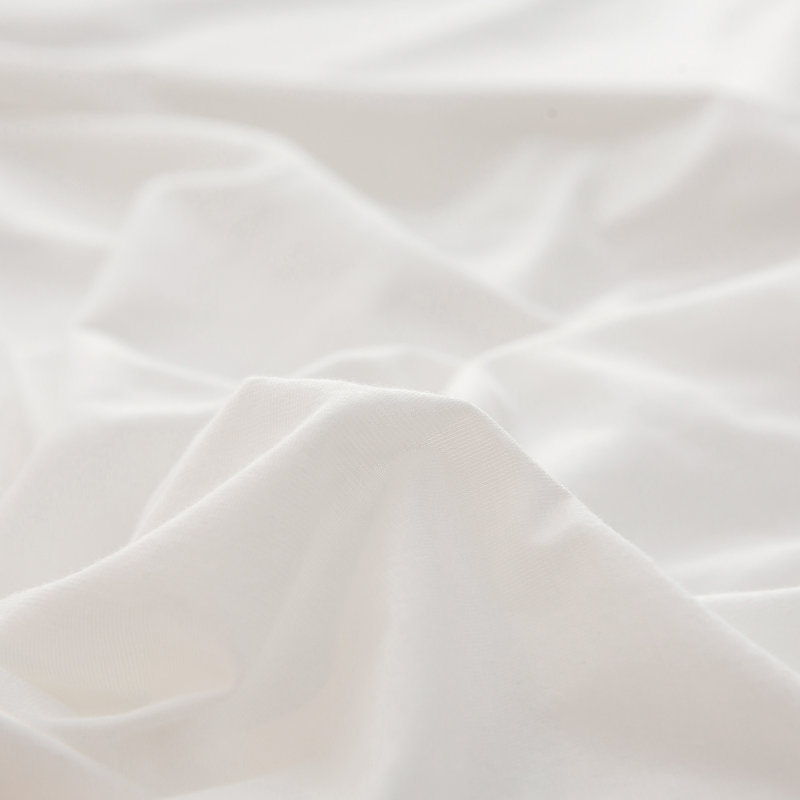 Heather Blueish Gray Jersey Cotton Queen Duvet Cover Set