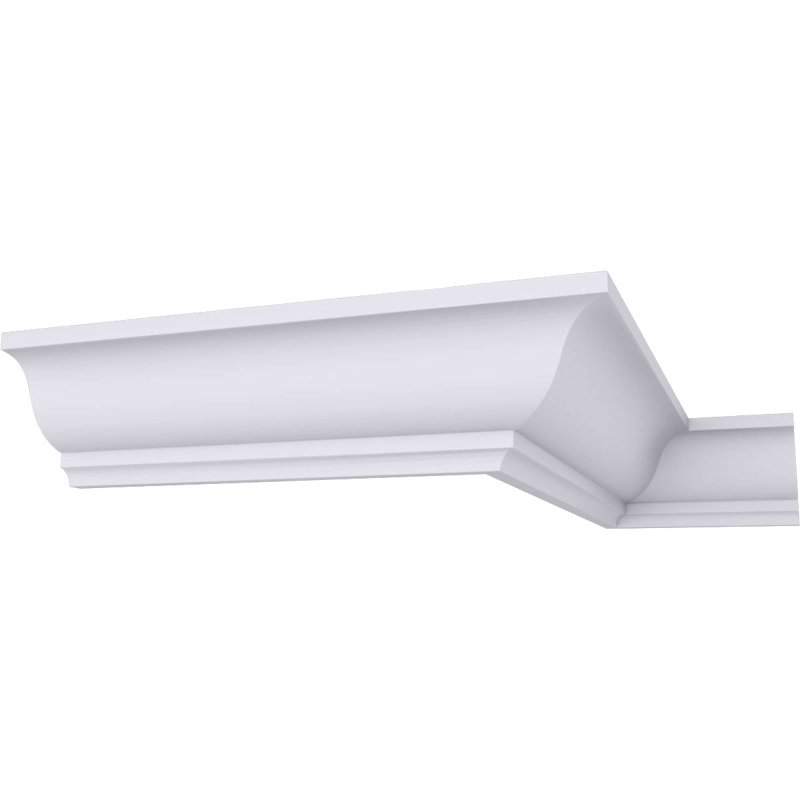 Moulure à couronne lisse traditionnelle Odessa H 1 5/8 po x P 1 5/8 po x F 2 1/4 po x L 94 1/2 po