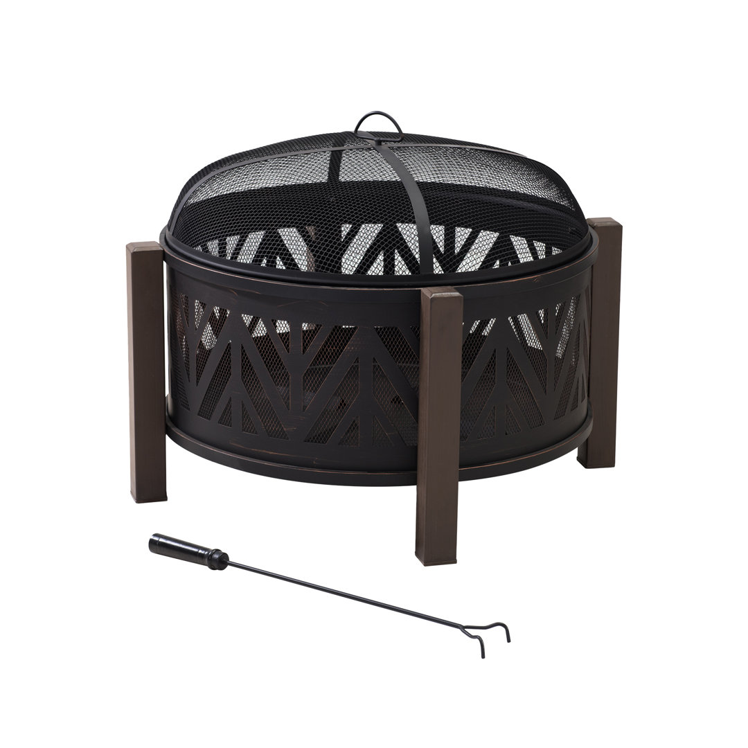 XL steel fire bowl BROMO - Ø79cm, black