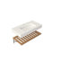 35'' Rectangular Stone Resin Single Bathroom Sink With Faucet Hole And Shelf