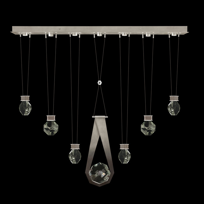 Aria 7 - Light LED Pendant, Soft Ombre Silver