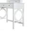Coiffeuse compacte avec miroir réversible, coiffeuse avec tabouret, coiffeuse compacte pour petits espaces, blanc